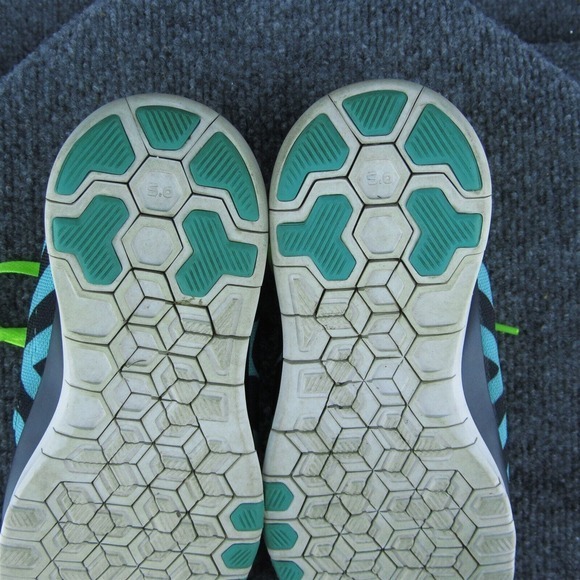 Nike Free‎ TR Fit 5 Women Sneaker Shoes Green Fabric Lace Up Size 7 Medium - Picture 9 of 10